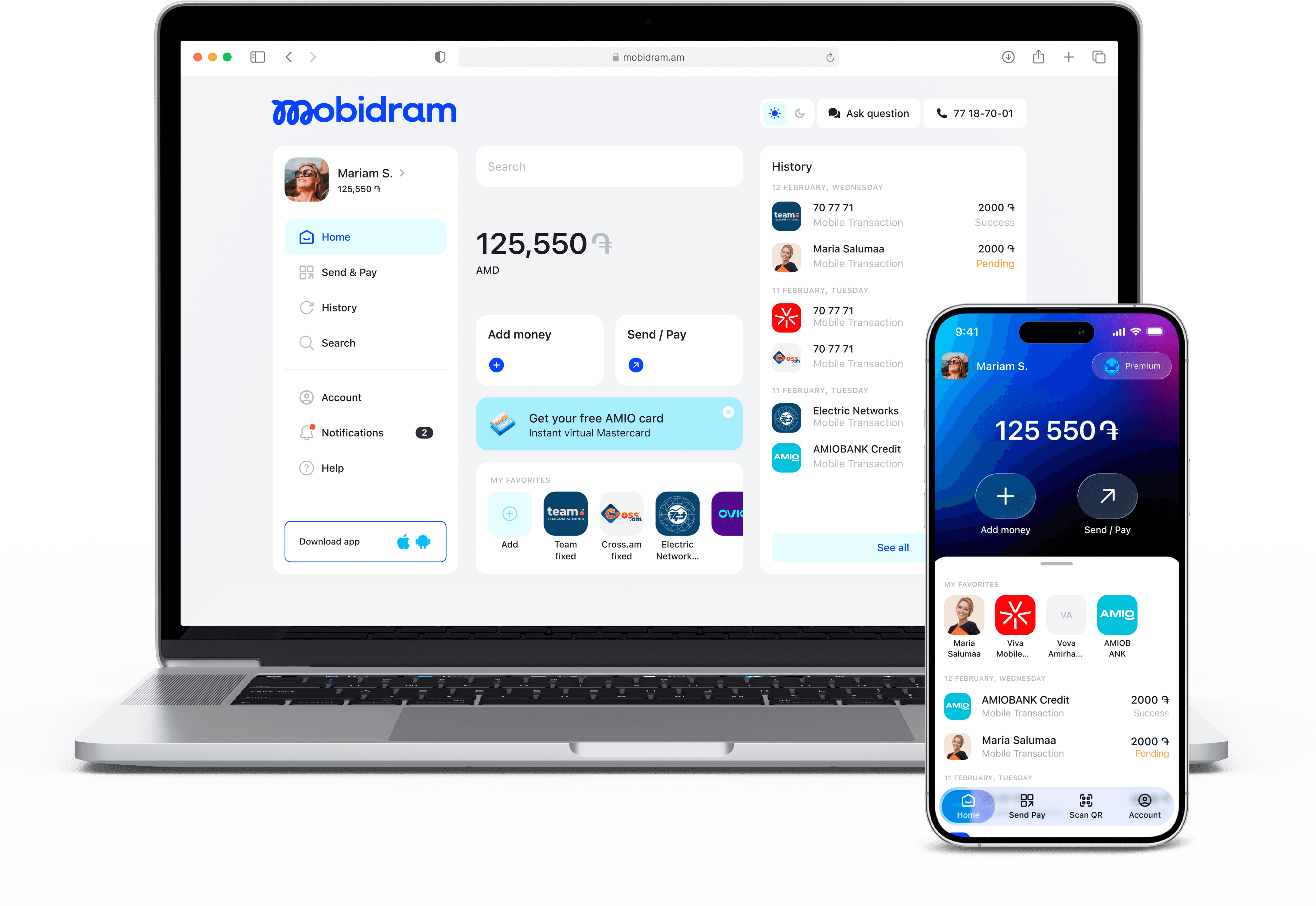 E-Wallet Platform Redesign product interface preview